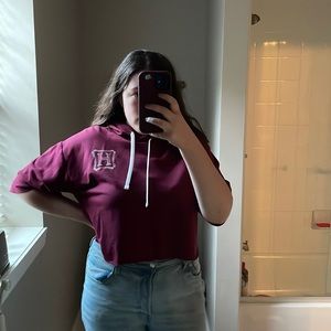 Maroon Hogwarts Sweatshirt Top